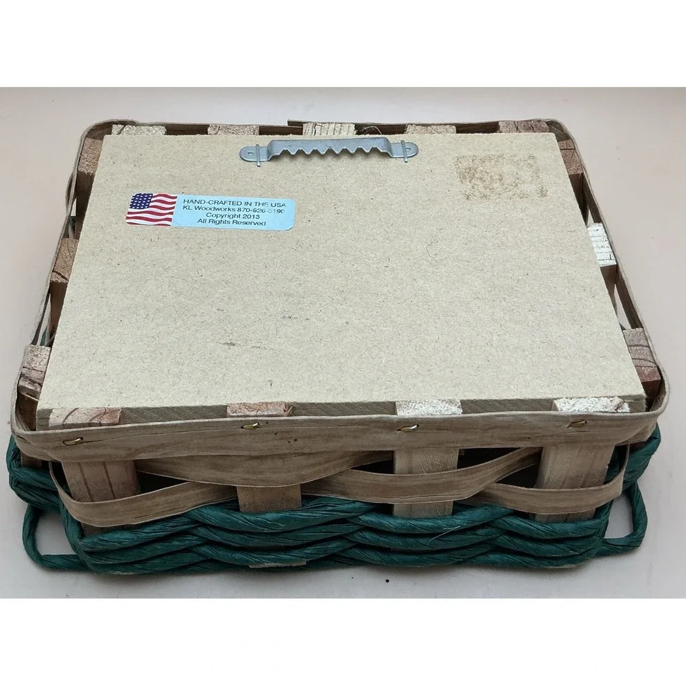 KL Woodworks, Hand-Crafted Wall Basket Americana‎ Decor, Wagon Gate